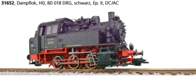 ESU 31652 - Dampflok BR 80, DRG, Ep. II - DC/AC-Sound